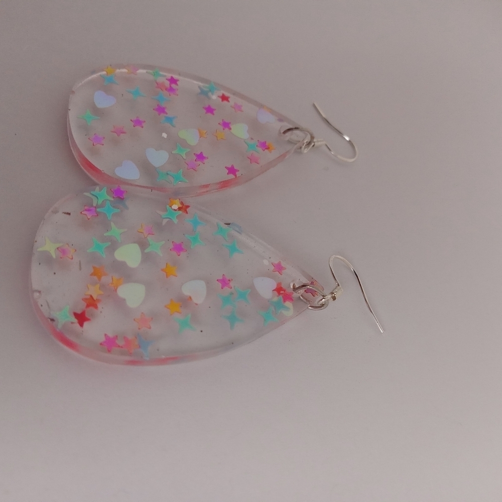 Colorful Teardrop Earrings - Picture 8 of 8